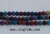 CLV524 15.5 inches 12mm round mixed lava beads wholesale