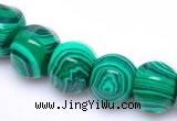 CMA18 10*12mm roundel imitate malachite gemstone beads Wholesale