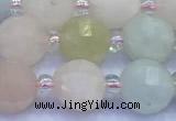 CME344 15 inches 8mm pumpkin morganite beads