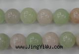 CMG104 15.5 inches 12mm round natural morganite beads wholesale