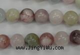 CMG113 15.5 inches 10mm round natural morganite beads wholesale
