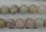 CMG114 15.5 inches 12mm round natural morganite beads wholesale