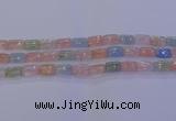 CMG243 15.5 inches 8*12mm rectangle morganite beads wholesale