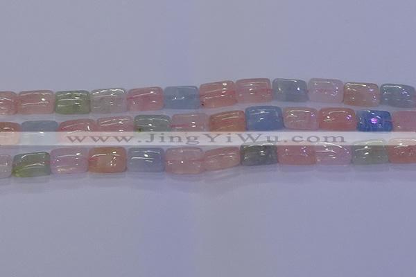 CMG243 15.5 inches 8*12mm rectangle morganite beads wholesale