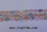CMG265 15.5 inches 8*12mm faceted oval morganite beads