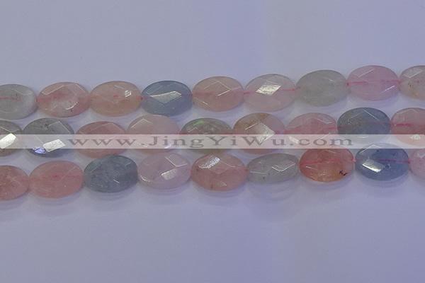 CMG268 15.5 inches 13*18mm faceted oval morganite beads