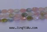 CMG275 15.5 inches 15*20mm faceted flat teardrop morganite beads