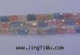 CMG279 15.5 inches 12*16mm faceted rectangle morganite beads