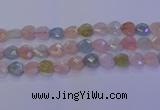 CMG284 15.5 inches 12*12mm faceted heart morganite beads