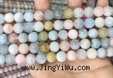 CMG404 15.5 inches 10mm round morganite beads wholesale