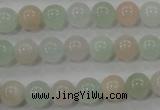 CMG52 15.5 inches 8mm round natural morganite beads wholesale