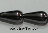 CMH140 15.5 inches 8*16mm teardrop magnetic hematite beads