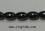 CMH146 15.5 inches 5*8mm rice magnetic hematite beads wholesale