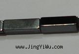 CMH164 15.5 inches 4*13mm cuboid magnetic hematite beads