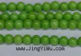 CMJ113 15.5 inches 4mm round Mashan jade beads wholesale