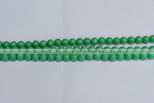 CMJ129 15.5 inches 8mm round Mashan jade beads wholesale