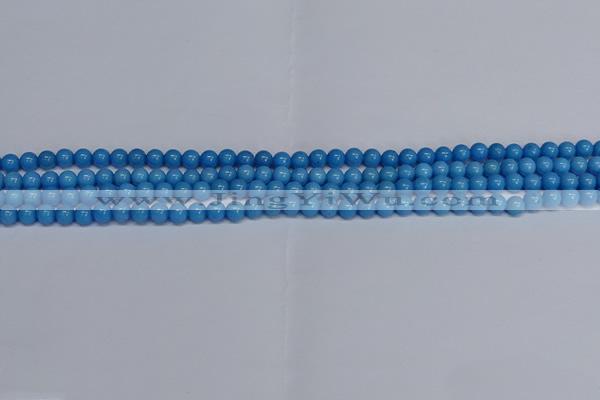 CMJ134 15.5 inches 4mm round Mashan jade beads wholesale