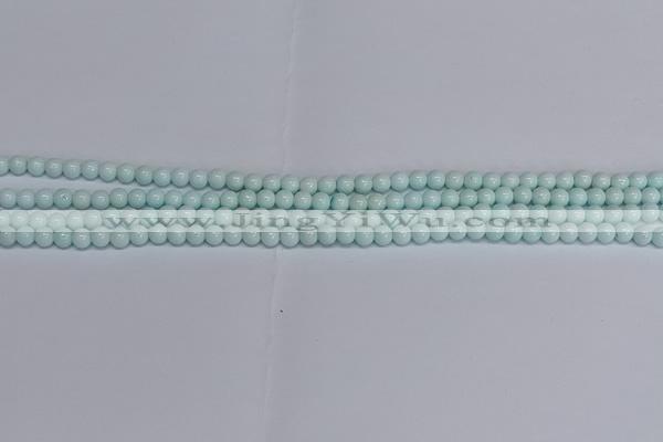 CMJ211 15.5 inches 4mm round Mashan jade beads wholesale