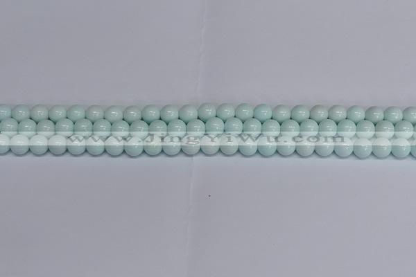 CMJ213 15.5 inches 8mm round Mashan jade beads wholesale