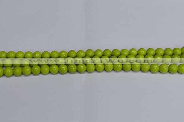CMJ220 15.5 inches 8mm round Mashan jade beads wholesale