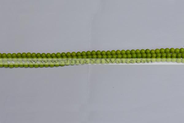 CMJ267 15.5 inches 4mm round Mashan jade beads wholesale