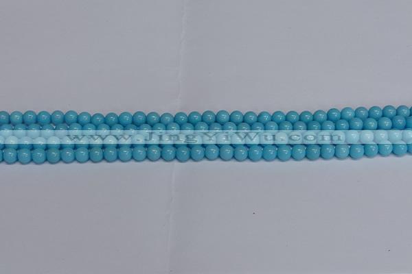 CMJ274 15.5 inches 4mm round Mashan jade beads wholesale