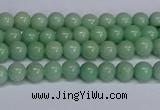 CMJ281 15.5 inches 4mm round Mashan jade beads wholesale