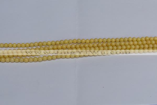 CMJ302 15.5 inches 4mm round Mashan jade beads wholesale