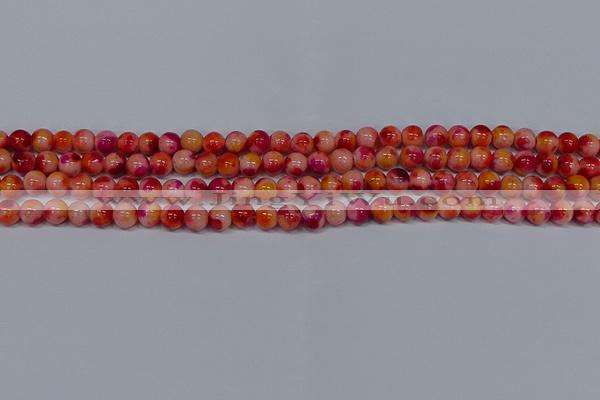 CMJ401 15.5 inches 6mm round rainbow jade beads wholesale