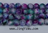 CMJ407 15.5 inches 4mm round rainbow jade beads wholesale