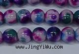 CMJ409 15.5 inches 8mm round rainbow jade beads wholesale