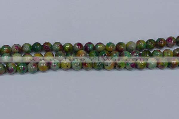CMJ417 15.5 inches 10mm round rainbow jade beads wholesale