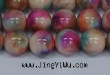 CMJ445 15.5 inches 10mm round rainbow jade beads wholesale