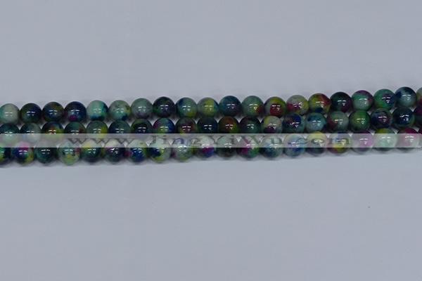 CMJ466 15.5 inches 10mm round rainbow jade beads wholesale