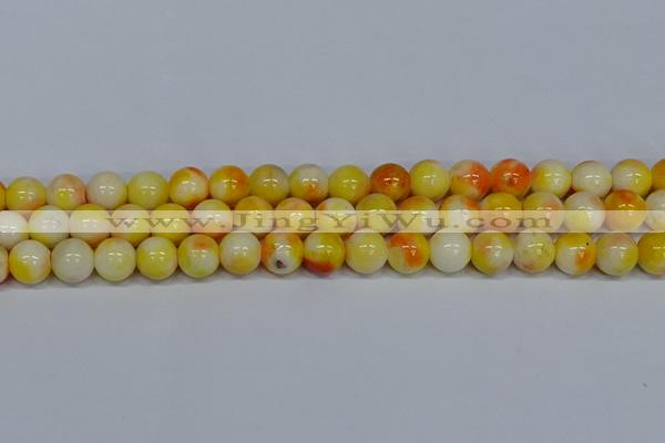 CMJ509 15.5 inches 12mm round rainbow jade beads wholesale