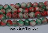 CMJ533 15.5 inches 4mm round rainbow jade beads wholesale