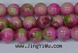 CMJ549 15.5 inches 8mm round rainbow jade beads wholesale