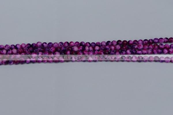 CMJ582 15.5 inches 4mm round rainbow jade beads wholesale