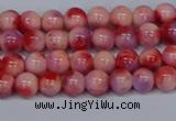 CMJ618 15.5 inches 6mm round rainbow jade beads wholesale
