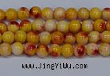 CMJ645 15.5 inches 4mm round rainbow jade beads wholesale