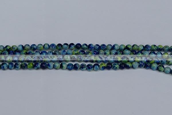 CMJ667 15.5 inches 6mm round rainbow jade beads wholesale