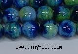 CMJ670 15.5 inches 12mm round rainbow jade beads wholesale