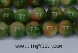 CMJ676 15.5 inches 10mm round rainbow jade beads wholesale