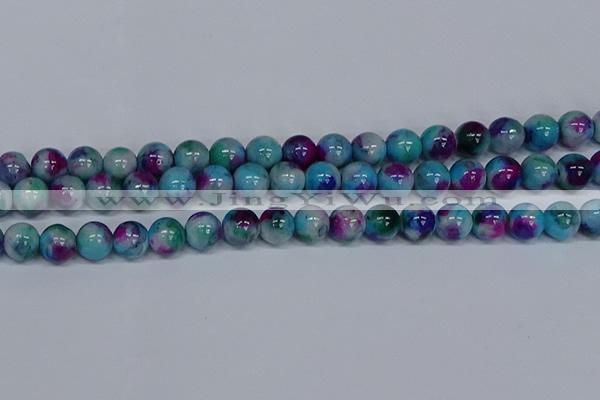 CMJ691 15.5 inches 12mm round rainbow jade beads wholesale