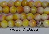 CMJ695 15.5 inches 6mm round rainbow jade beads wholesale