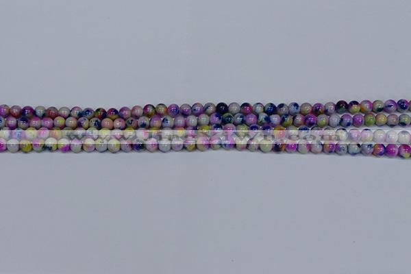 CMJ708 15.5 inches 4mm round rainbow jade beads wholesale