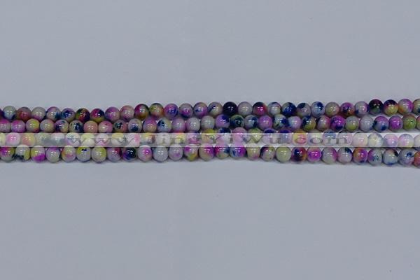 CMJ709 15.5 inches 6mm round rainbow jade beads wholesale