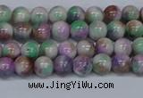 CMJ716 15.5 inches 6mm round rainbow jade beads wholesale