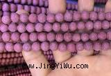 CMJ832 15.5 inches 8mm round matte Mashan jade beads wholesale