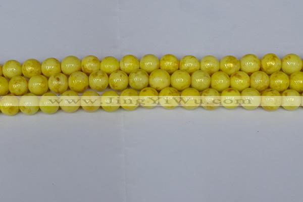 CMJ907 15.5 inches 8mm round Mashan jade beads wholesale